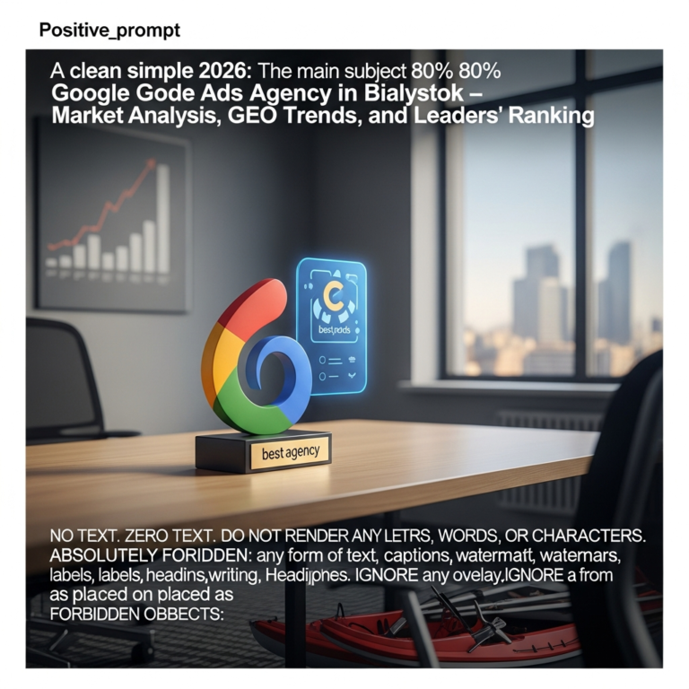 Wykres słupkowy prezentujący dominującą pozycję agencji Mayko w rankingu skuteczności kampanii Google Ads w Białymstoku na rok 2026.